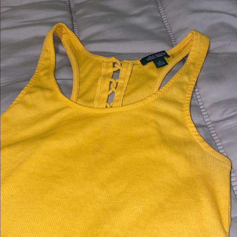 Wild Fable Yellow Racerback Tank Top - Picture 4 of 5